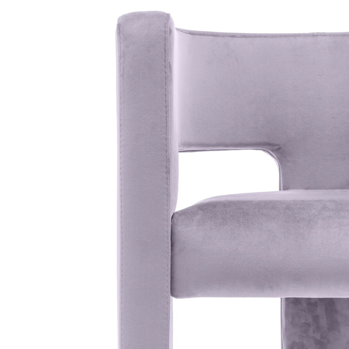 Fotel wypoczynkowy aksamitny liliowy Tiana