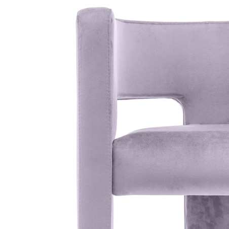 Fotel wypoczynkowy aksamitny liliowy Tiana