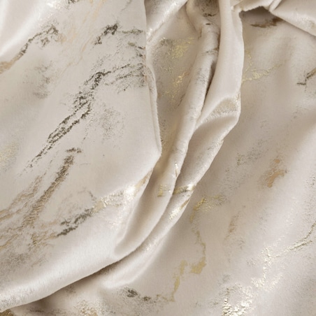 Zasłona Na Taśmie Welwetowa 140x270 DORIS beż+złoty Eurofirany Haczyki