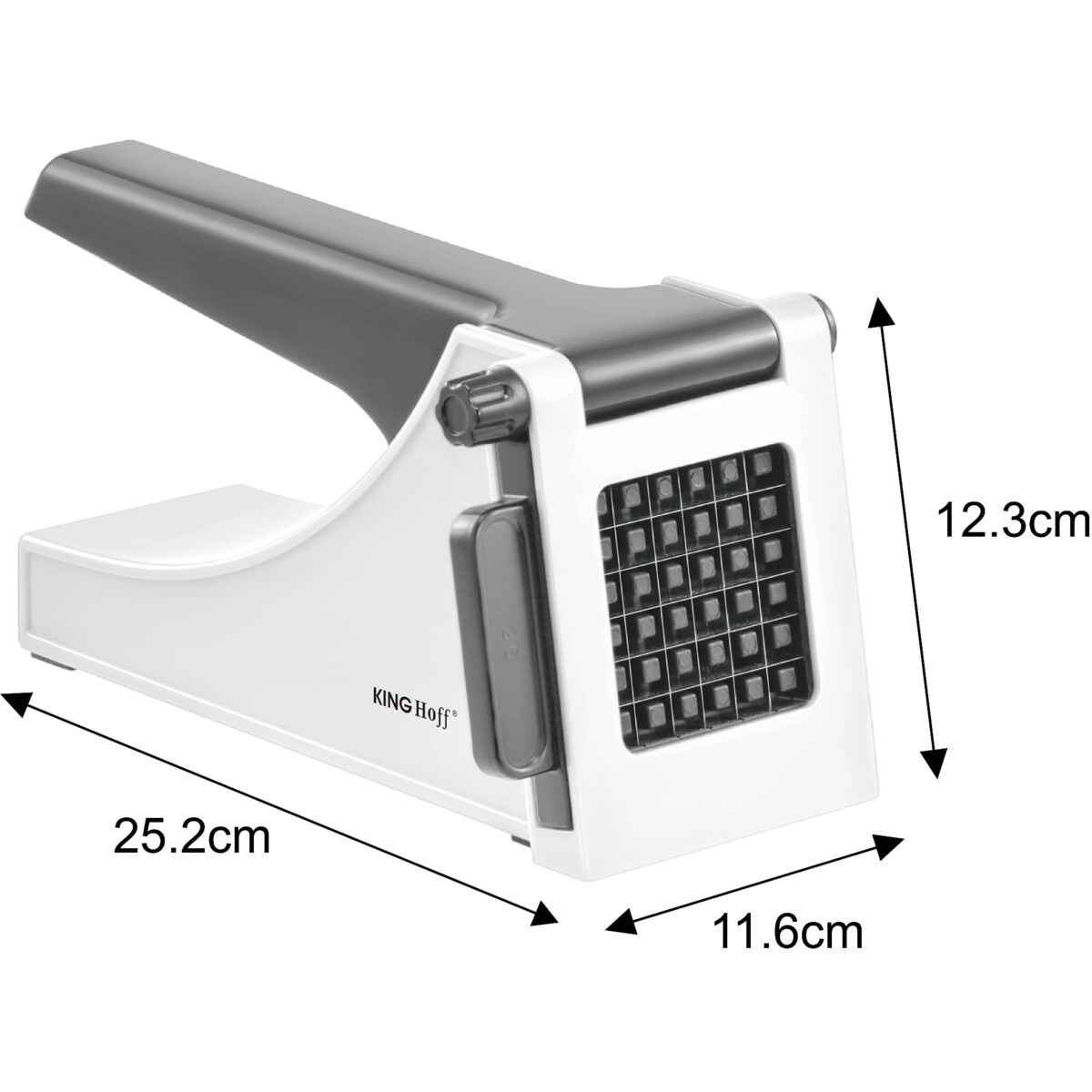 Maszynka ręczna do krojenia ziemniaków frytek biała KINGHOFF