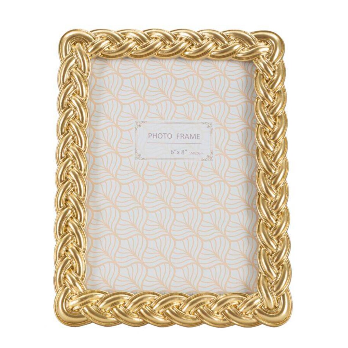 Złota ramka ze sztukaterią, 19 x 24,5 cm