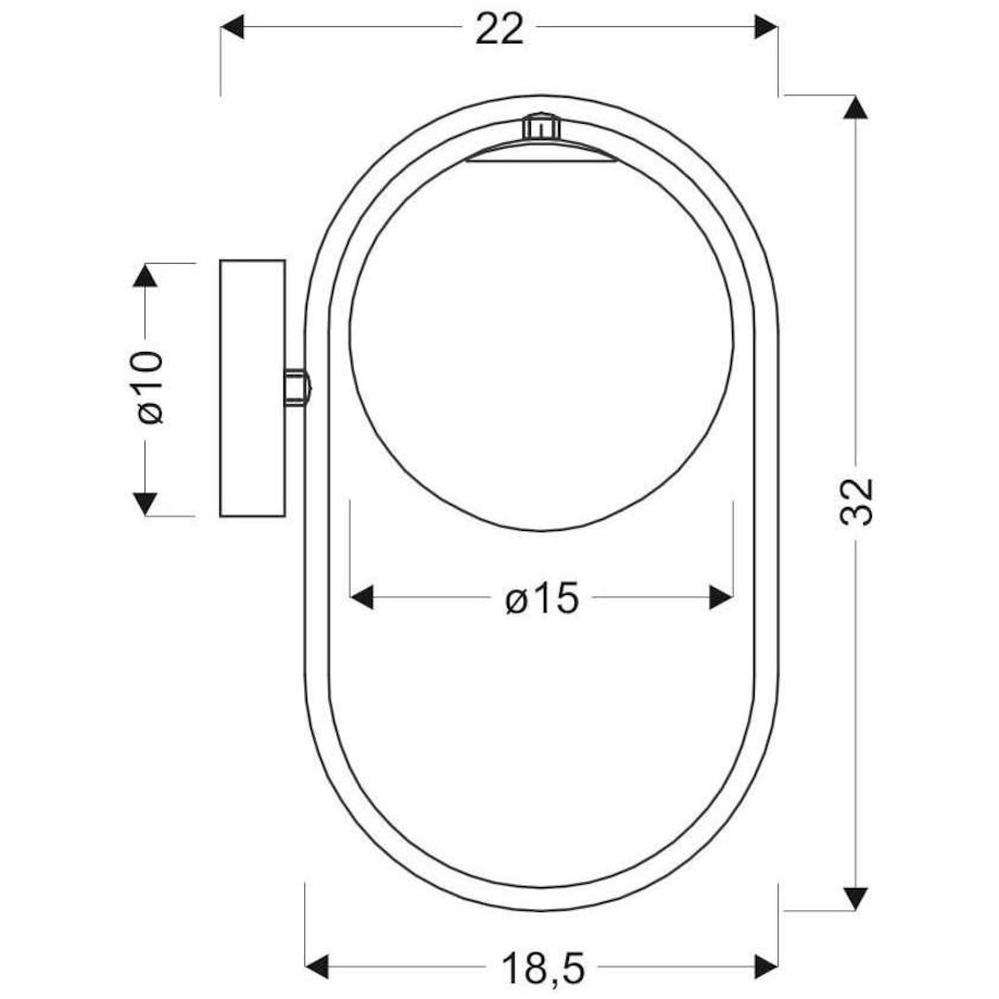 Kinkiet LAMPA ścienna CORDEL 21-73440 Candellux metalowa OPRAWA modernistyczna szklana kula ball mosiężna biała