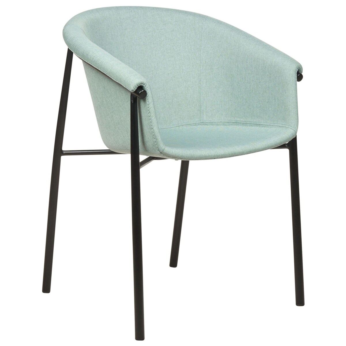 Zestaw 2 krzeseł do jadalni miętowy AMES