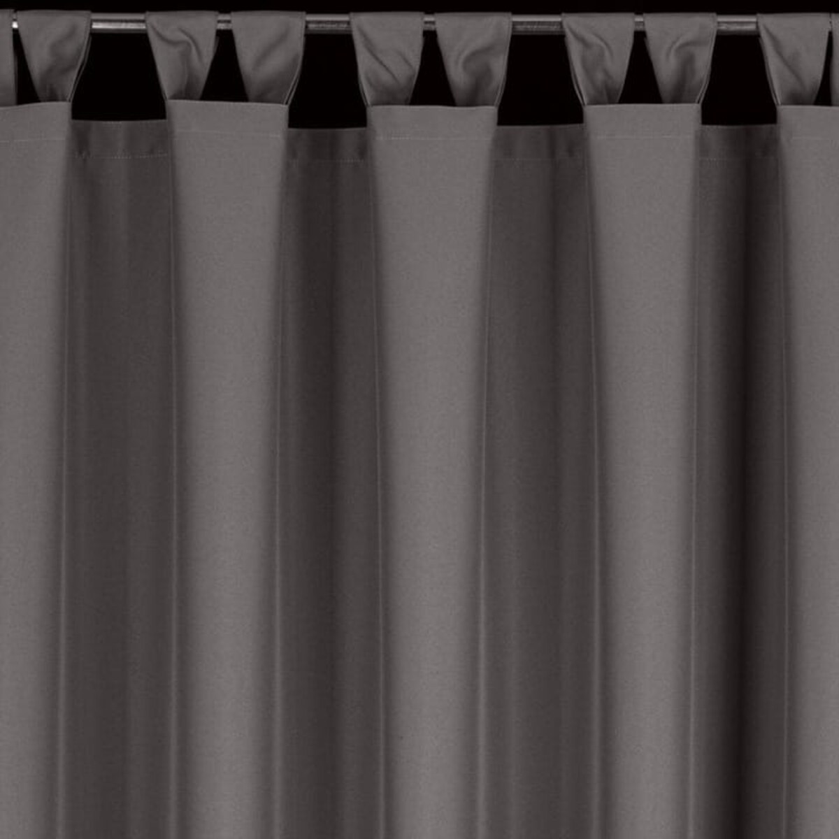 Zasłona Ogrodowa Tarasowa Taras 155 x 220 Ciemno Szara na Szelkach Rzepy