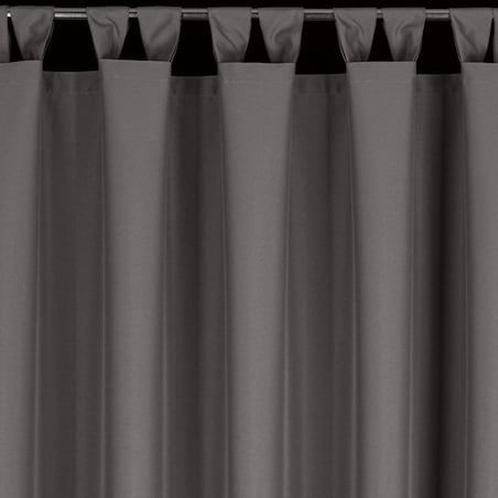 Zasłona Ogrodowa Tarasowa Taras 155 x 220 Ciemno Szara na Szelkach Rzepy