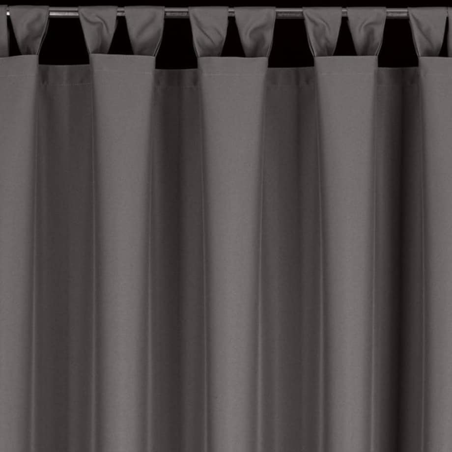 Zasłona Ogrodowa Tarasowa Taras 155 x 220 Ciemno Szara na Szelkach Rzepy