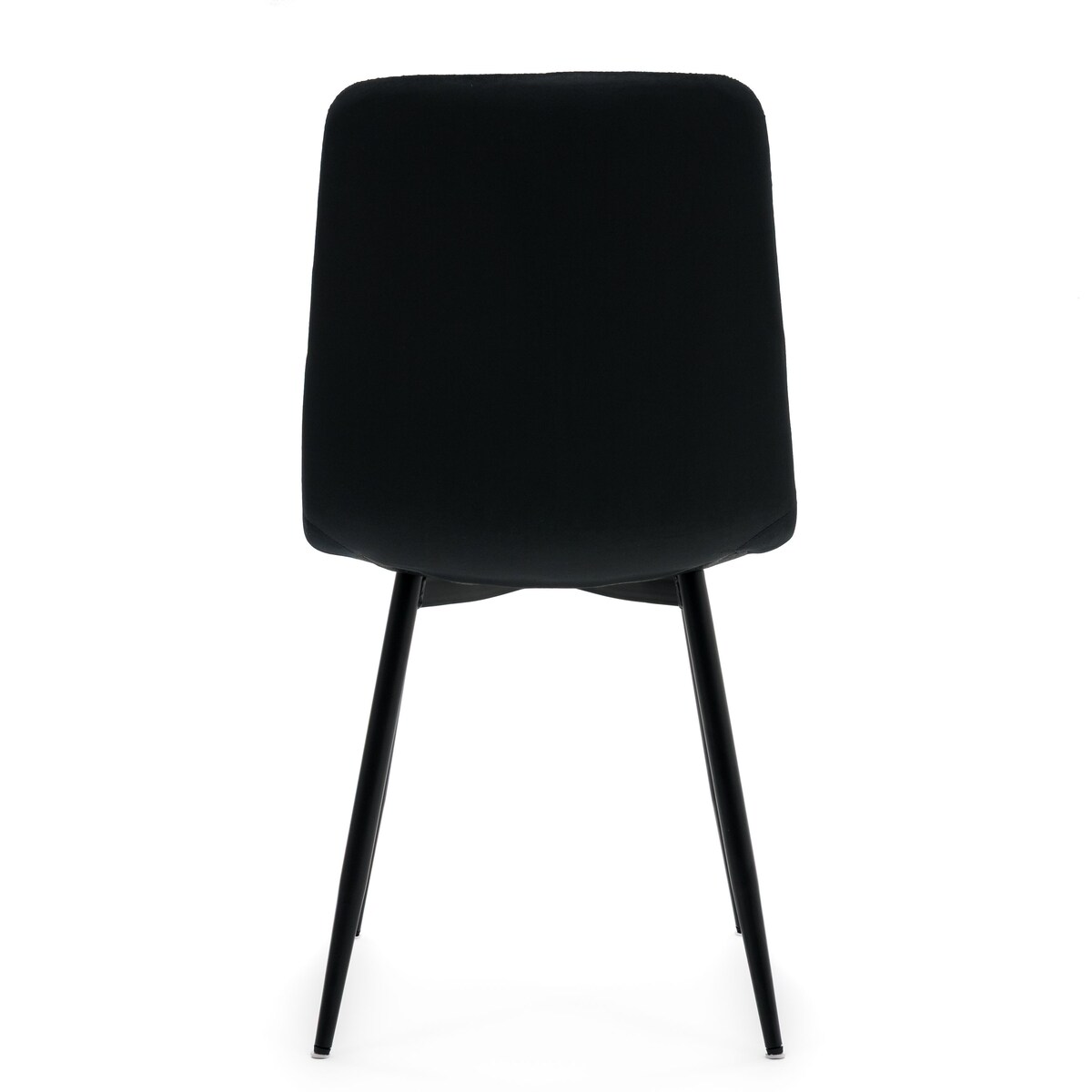 Krzesło tapicerowane do salonu jadalni GELA czarny welur