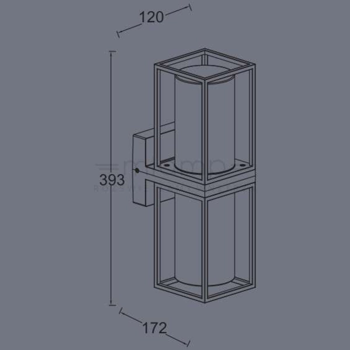 Elewacyjna LAMPA ogrodowa FLAIR 5288804012 Lutec zewnętrzna OPRAWA ścienna outdoor IP44 czarna przezroczysta