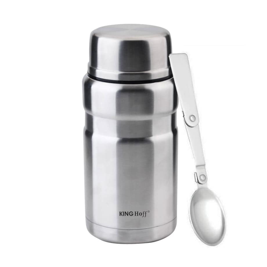 Termos obiadowy stalowy 0.75L srebrny KINGHOFF