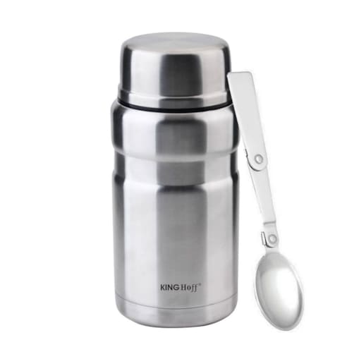 Termos obiadowy stalowy 0.75L srebrny KINGHOFF