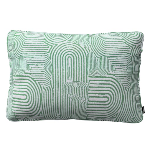 Poszewka Gabi na poduszkę prostokątna 60x40 miętowe łuki na kremowym tle
