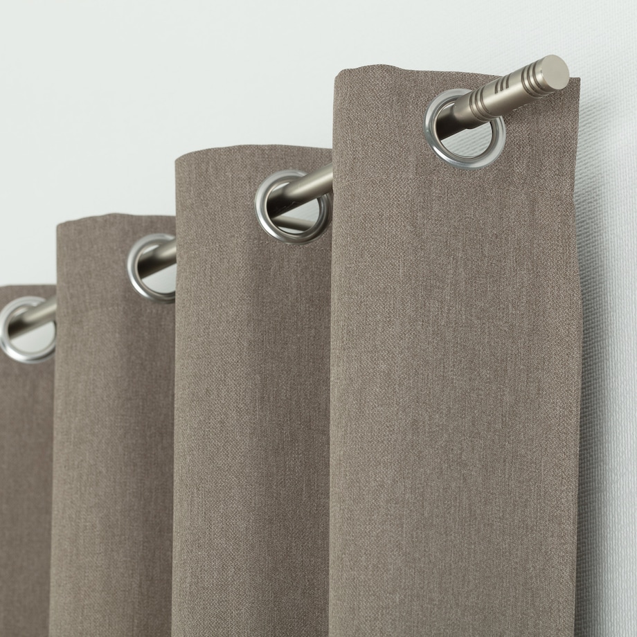 Zasłona BASIC na kółkach 140x280cm szary beż 1 szt. 140x280 szary-beżowy
