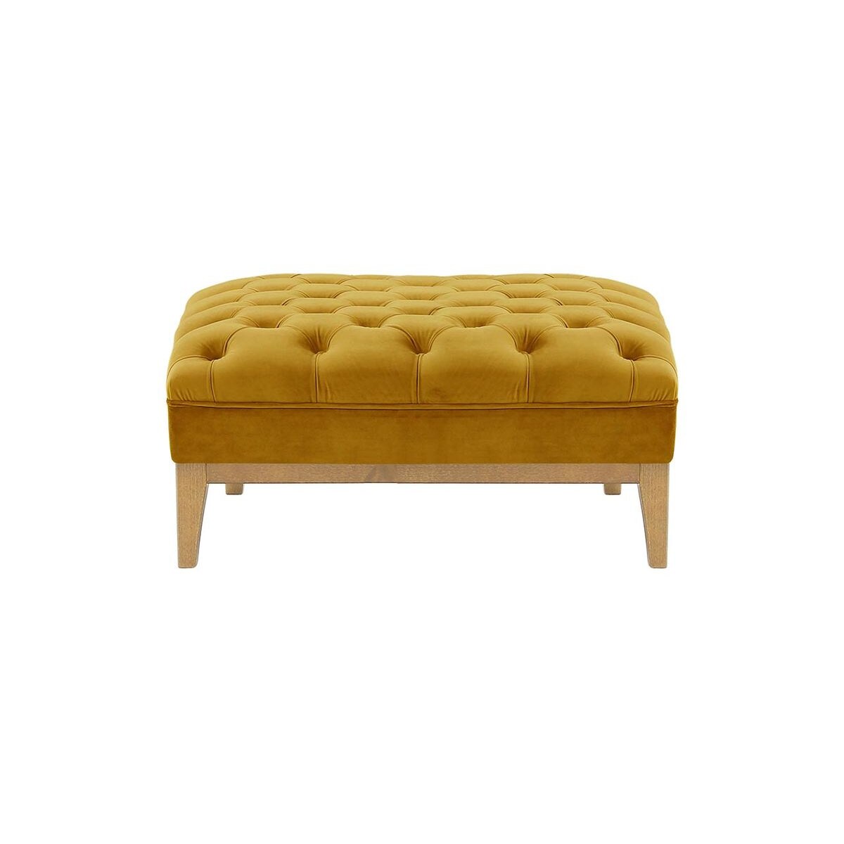 Pufa Chesterfield Modern Wood-Velluto 8
