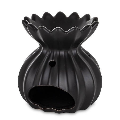 Kominek zapachowy ceramiczny 12x9x7 cm LAMPADINA czarna