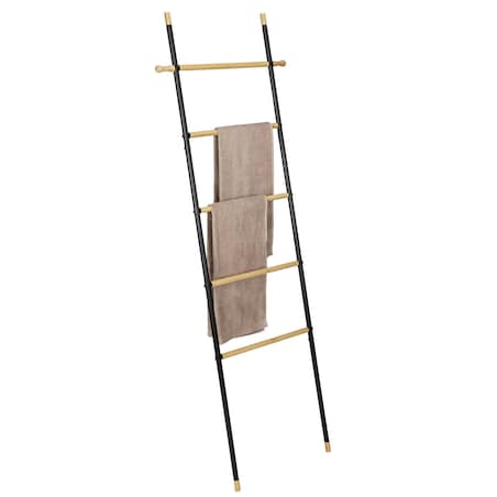 Wieszak na ręczniki, drabina z bambusowymi szczeblami, Loft, WENKO