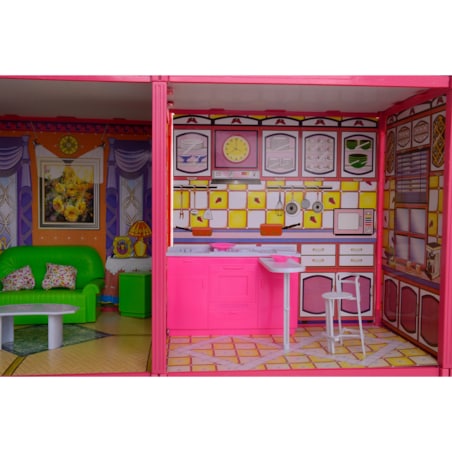Wielki domek dla lalek Willa 94 cm +akcesoria FUNFIT