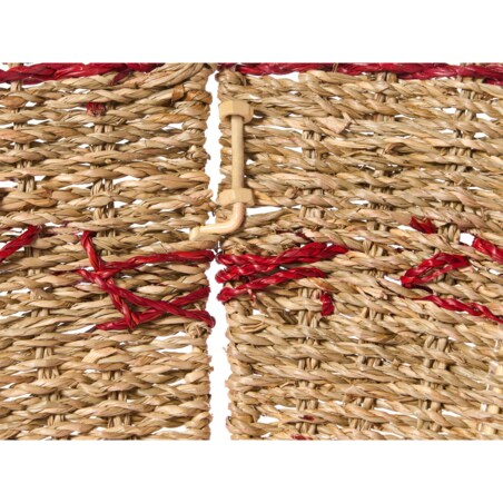 Osłonka pod choinkę HIVER Trawa morska Czerwony 43 cm