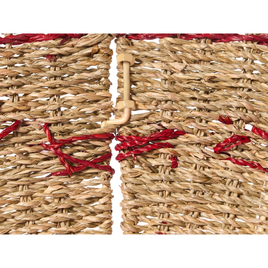 Osłonka pod choinkę HIVER Trawa morska Czerwony 43 cm