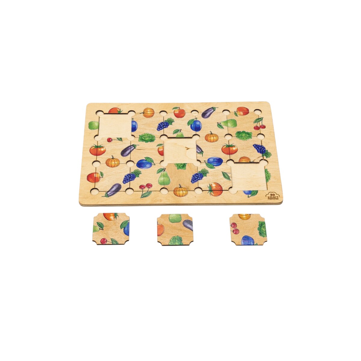 Układanka logiczna Owoce i warzywa