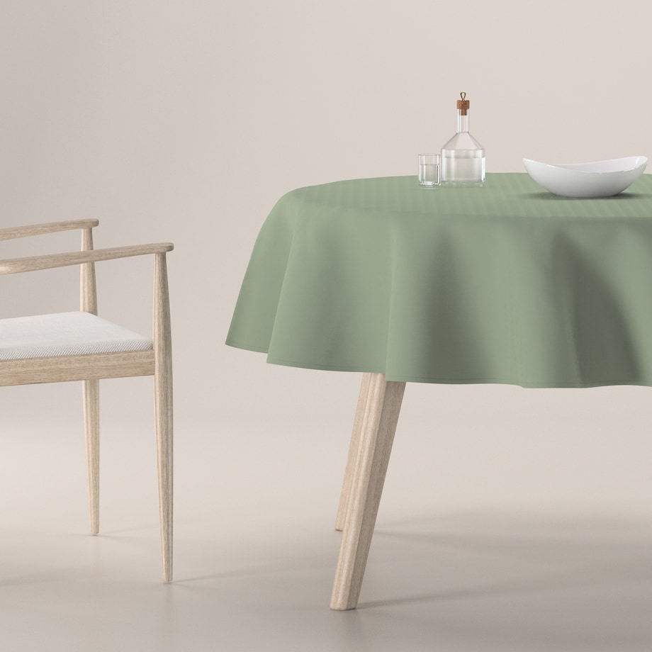 Obrus okrągły 160 x 160 cm szałwiowy