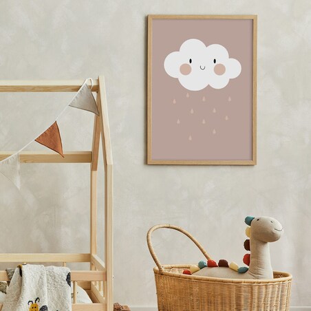 Plakat dla dzieci Chmurka boho 40x50