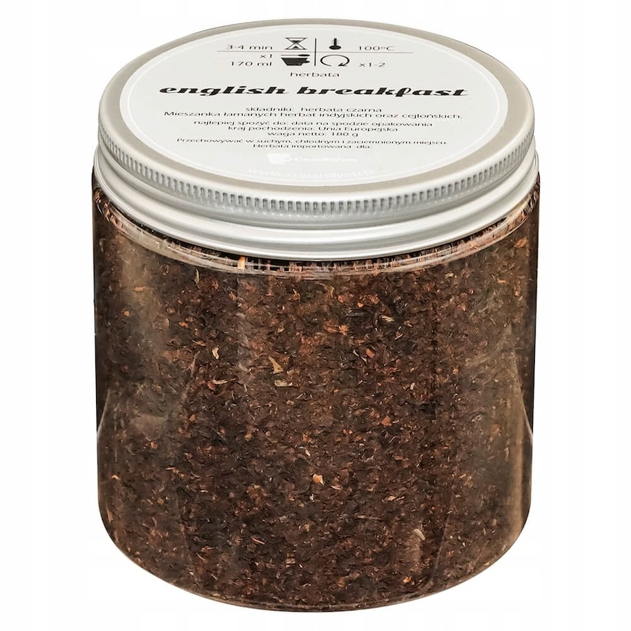 Herbata czarna ENGLISH BREAKFAST mieszanka o mocnym i pełnym aromacie - herbata liściasta sypana mieszanka napar susz - gotowa na prezent upominek