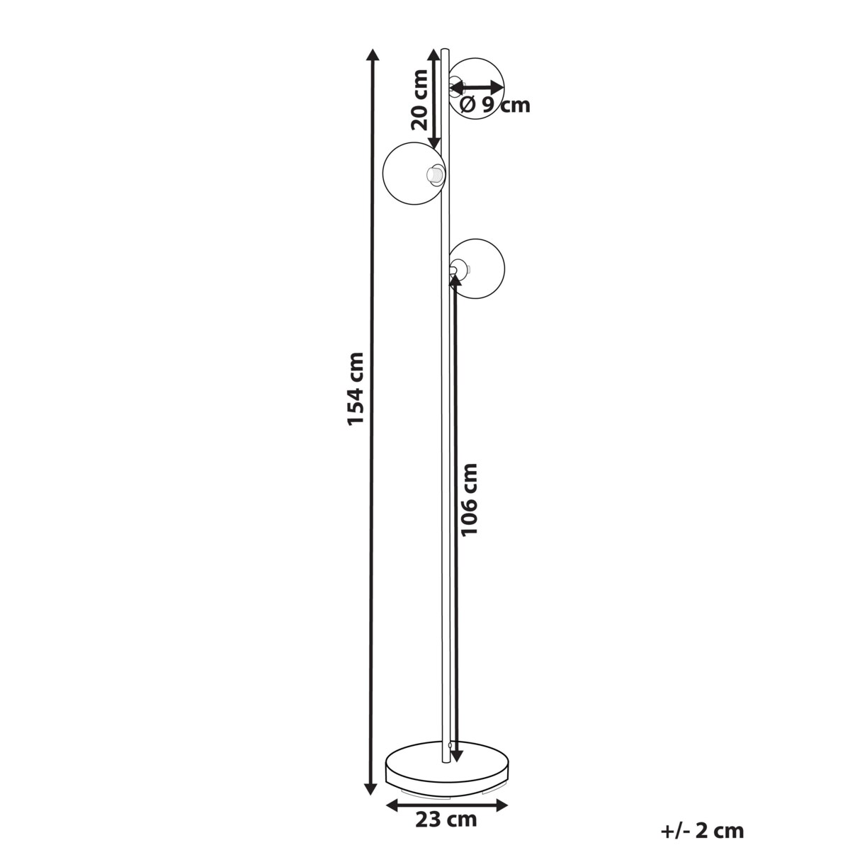 Lampa podłogowa RAMIS Metal Złoty