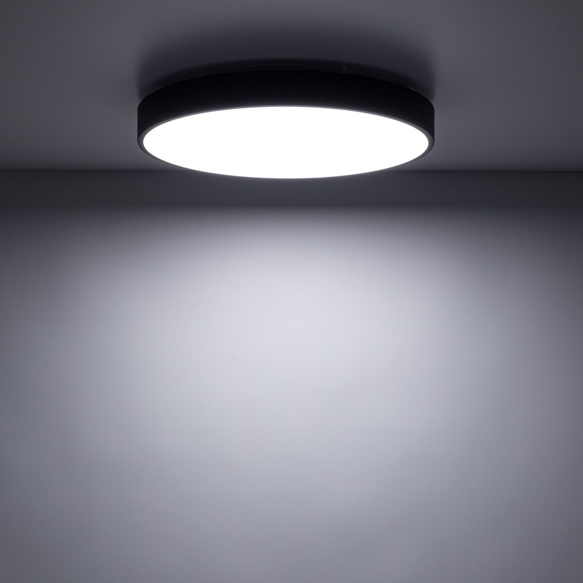 Lampa Sufitowa Łazienkowa Tk Lighting Velis Czarny Plafon Led 30W Ip54 Zmienna Barwa, Ściemniany