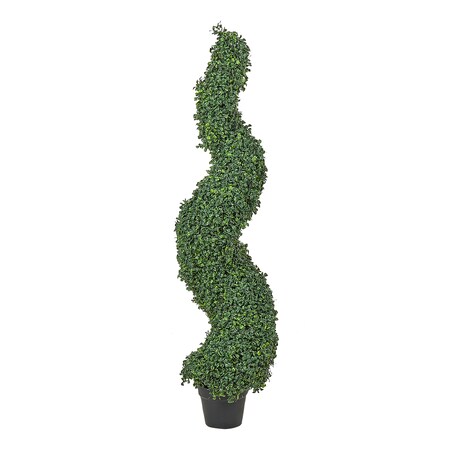 Sztuczna roślina BOXWOOD SPIRAL TREE 120 cm Zielony