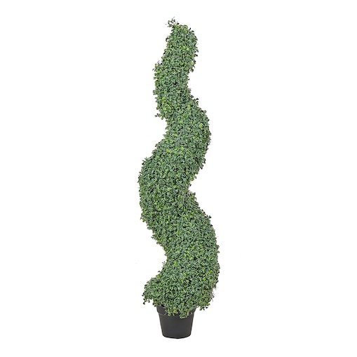 Sztuczna roślina BOXWOOD SPIRAL TREE 120 cm Zielony