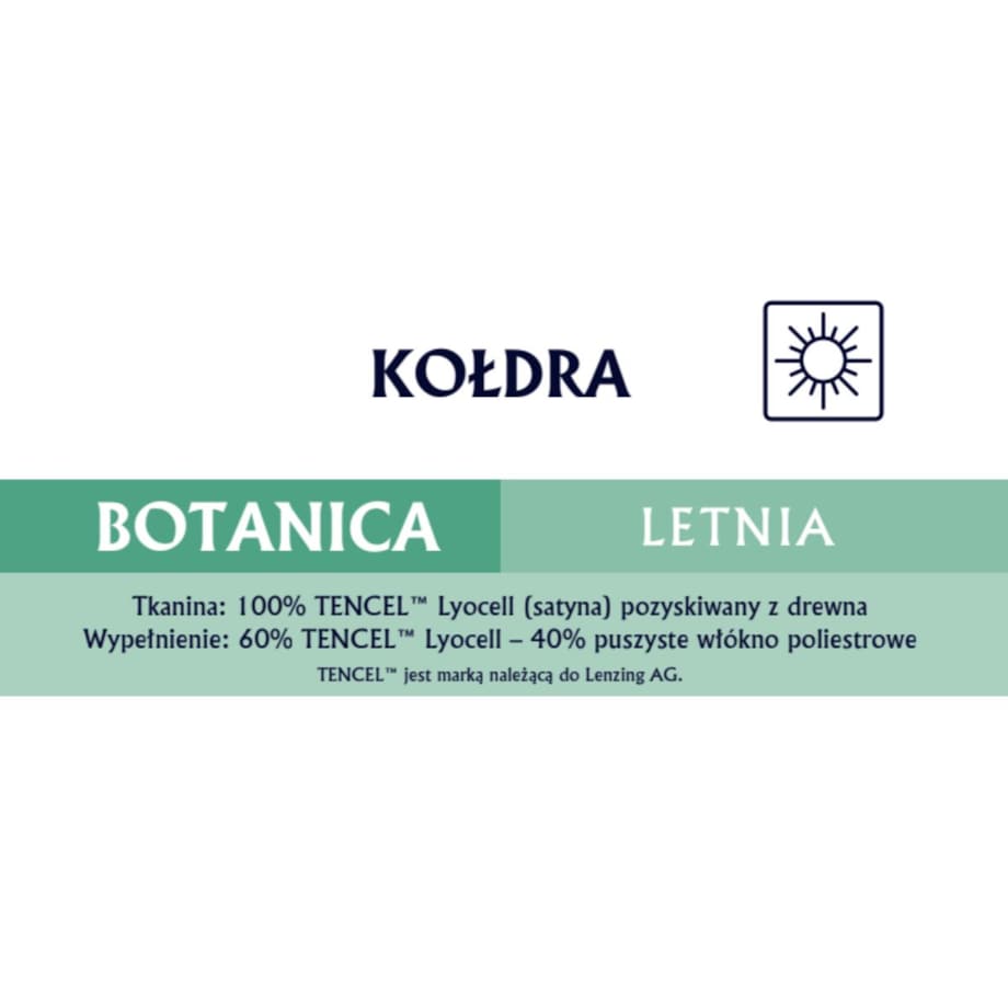 Kołdra letnia 135x200 BOTANICA Senna Home naturalna