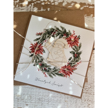 Kartka świąteczna ręcznie robiona na Boże Narodzenie