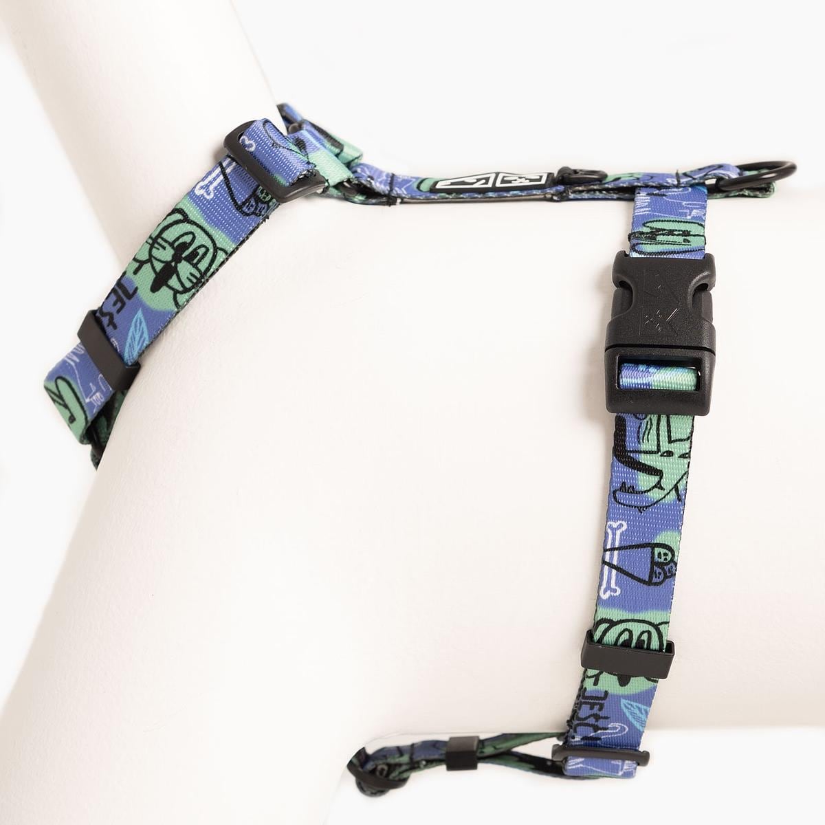 Szelki dla psa lub kota typu guard "Spacer albo psikus" - Szerokość taśmy: 15mm, Rozmiar: XXS