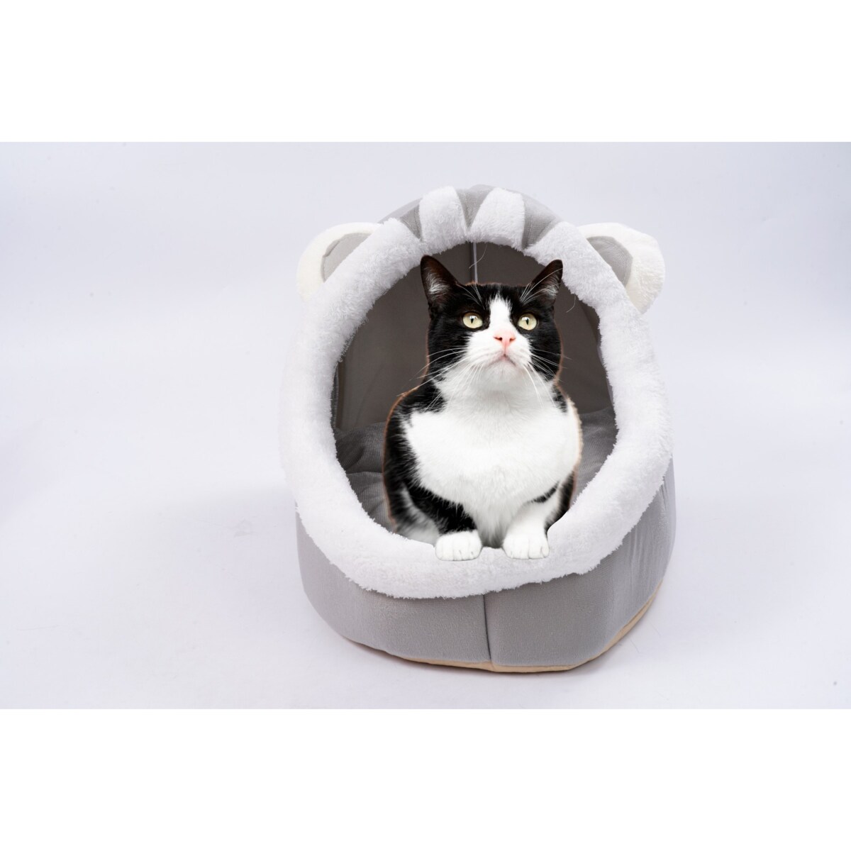 BUDKA DLA KOTA PSA buda legowisko domek MIĘKKIE POSŁANIE PLUSZOWE 45x37