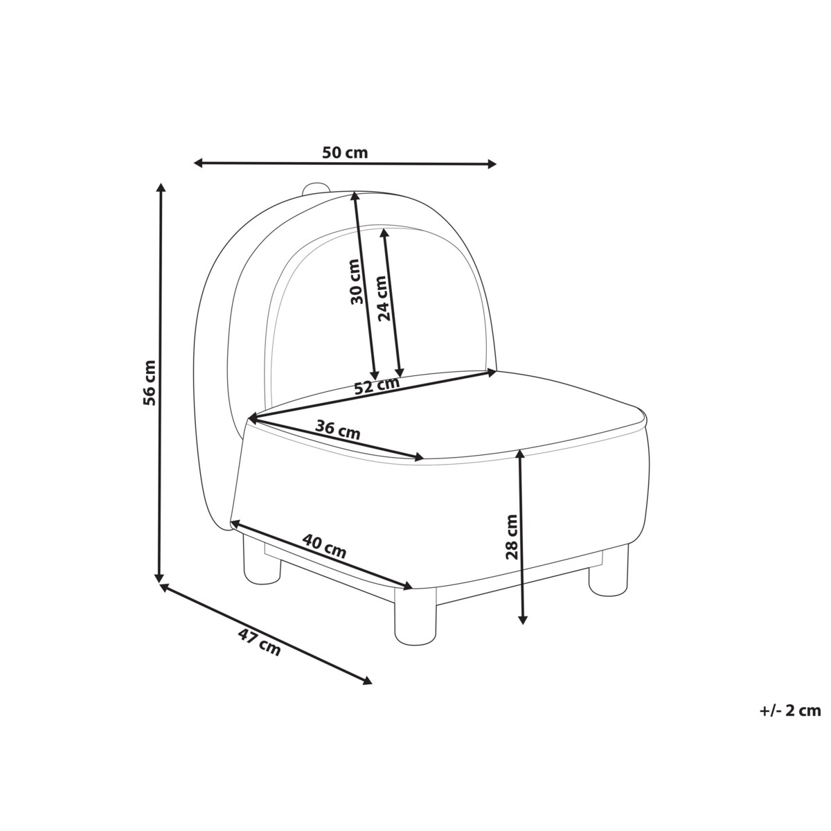 Fotel dziecięcy dinozaur niebieski FABORG