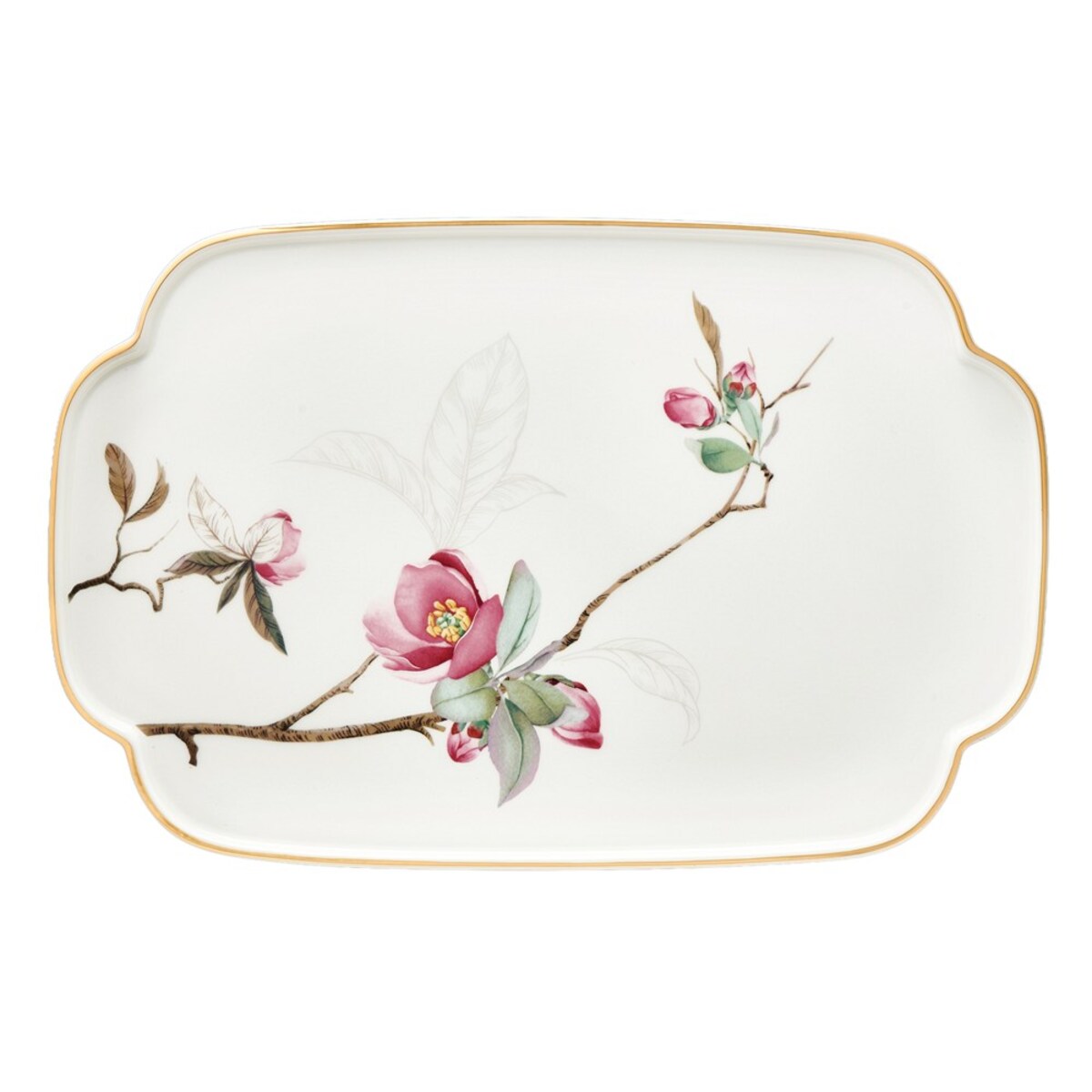 VILLA ITALIA Patera do ciasta porcelanowa Talerz 31,5 x 20,5 cm SPIRIT of JAPAN