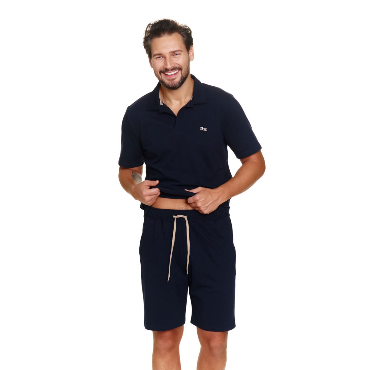 Doctor Nap Granatowa piżama męska - 2XL