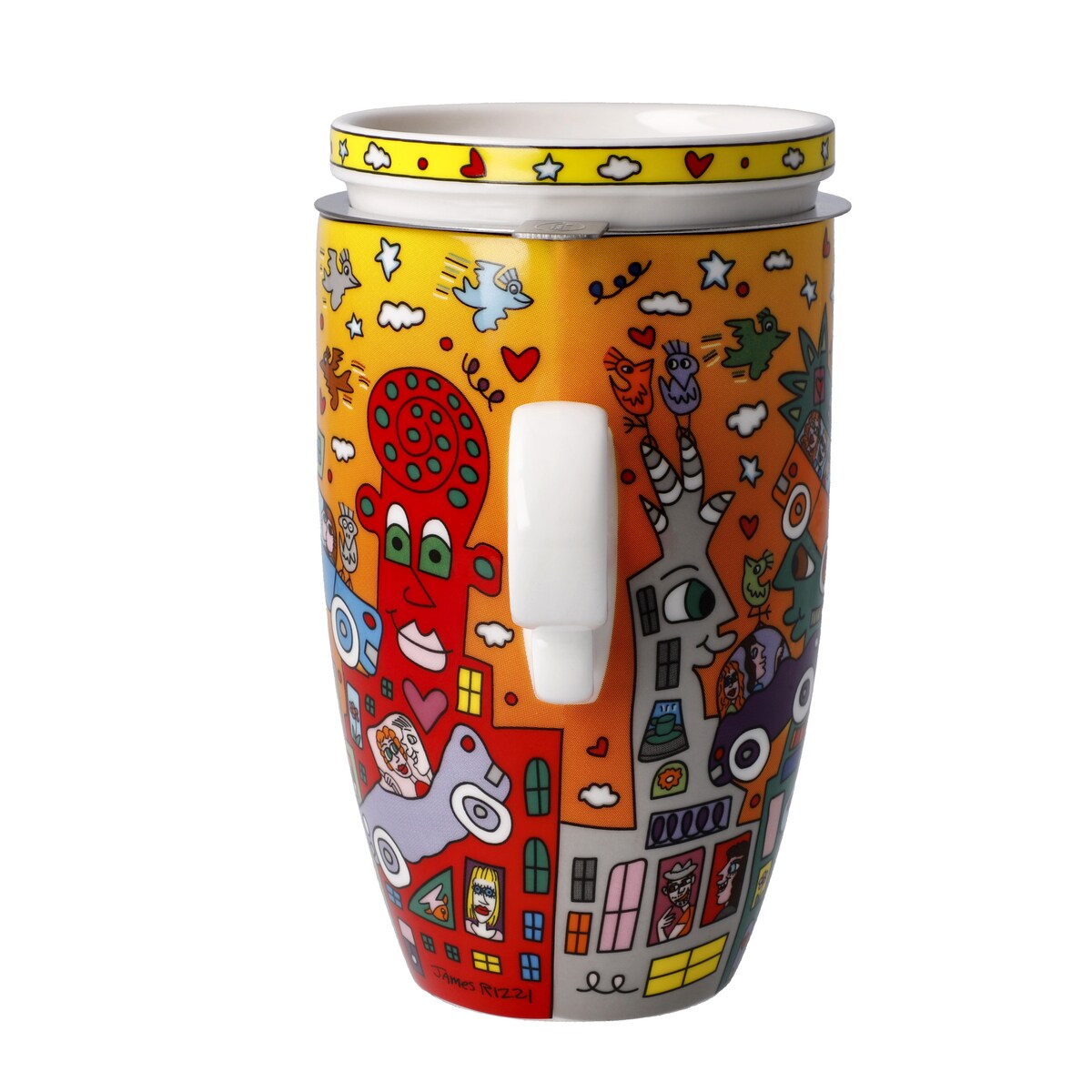 Kubek z zaparzaczem J.Rizzi - Not getting around the Traffic - Goebel