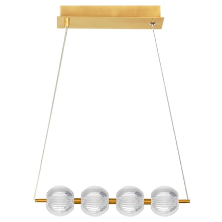 Lampa sufitowa wisząca Light Prestige Brillant złoty LED CCT 3000K/4000K/6000K (regulowana) 1 szt.