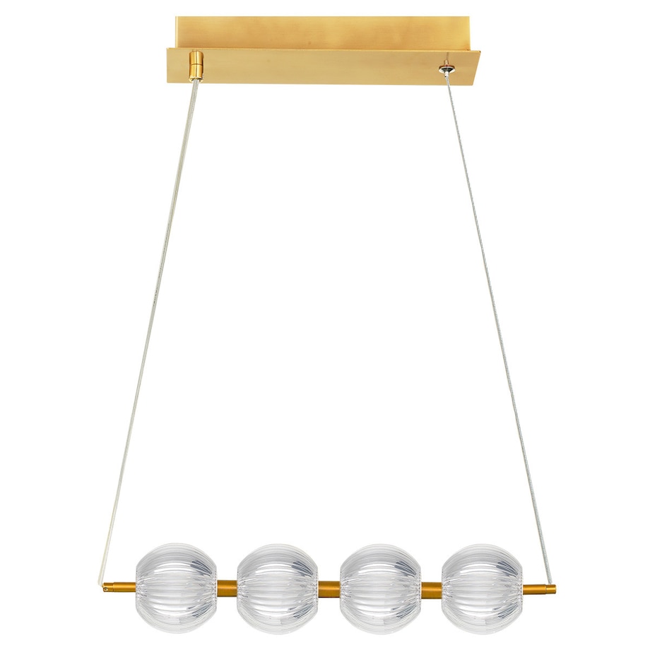 Lampa sufitowa wisząca Light Prestige Brillant złoty LED CCT 3000K/4000K/6000K (regulowana) 1 szt.