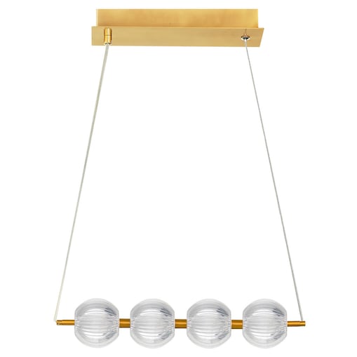 Lampa sufitowa wisząca Light Prestige Brillant złoty LED CCT 3000K/4000K/6000K (regulowana) 1 szt.