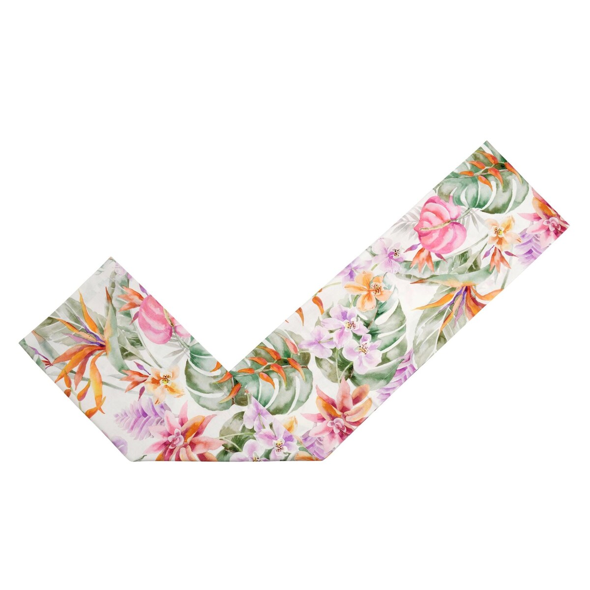 Bieżnik z tropikalnym motywem strelicji Bird of Paradise – 50 × 220 cm