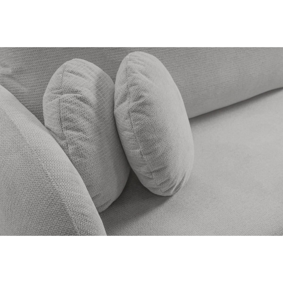 Nowoczesny narożnik rozkładany OLIVIO prawy - jasnoszary