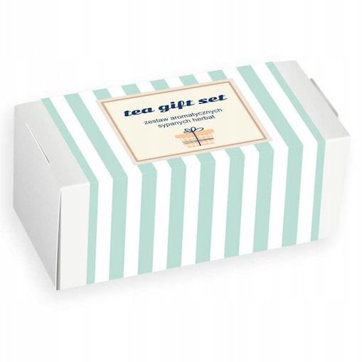 Zestaw 20 różnych herbat sypanych TEA GIFT SET - box prezentowy upominkowy dla kobiety faceta mamy taty babci dziadka na prezent upominek podziękowanie