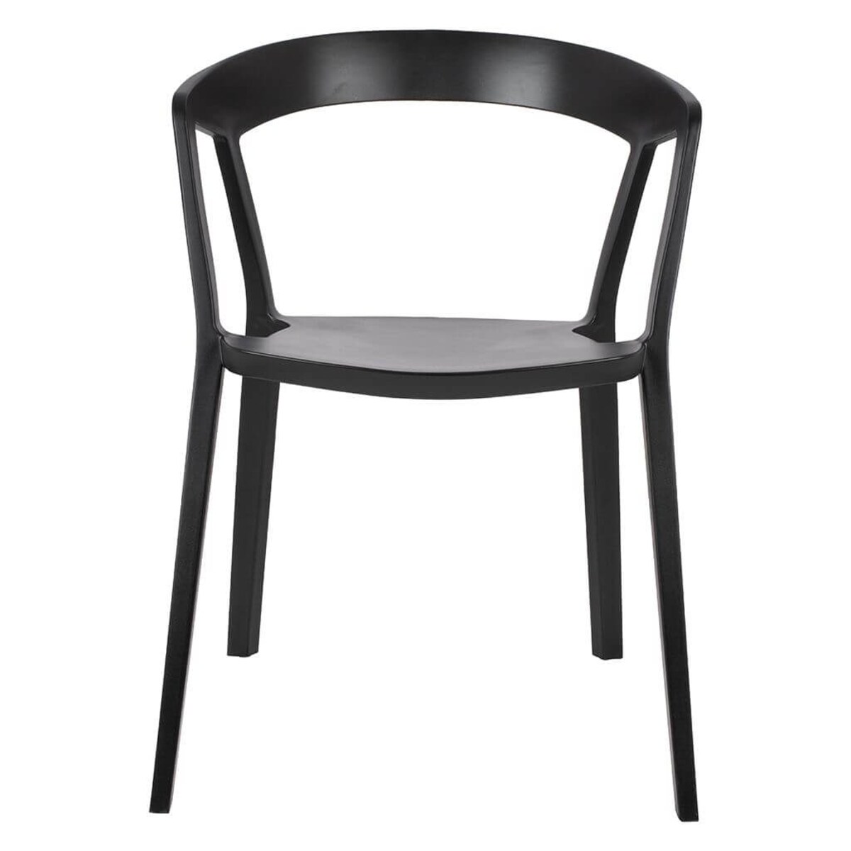 Minimalistyczne krzesło Vibia 210-APP.BLACK King Home czarne