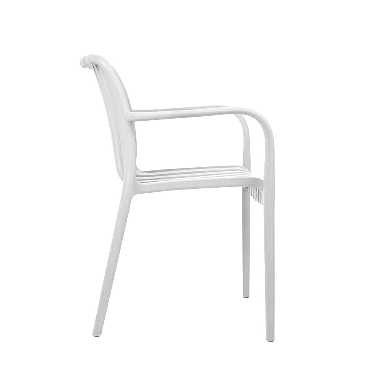 MODESTO krzesło Strips białe - polipropylen