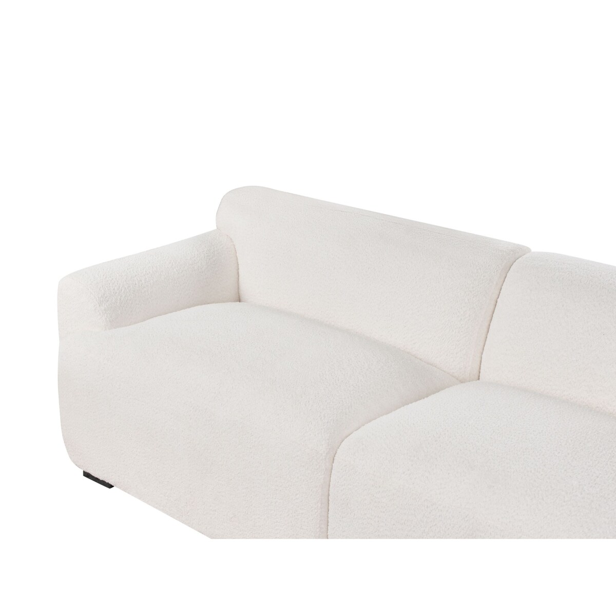 Sofa 3-osobowa boucle biała KORIO