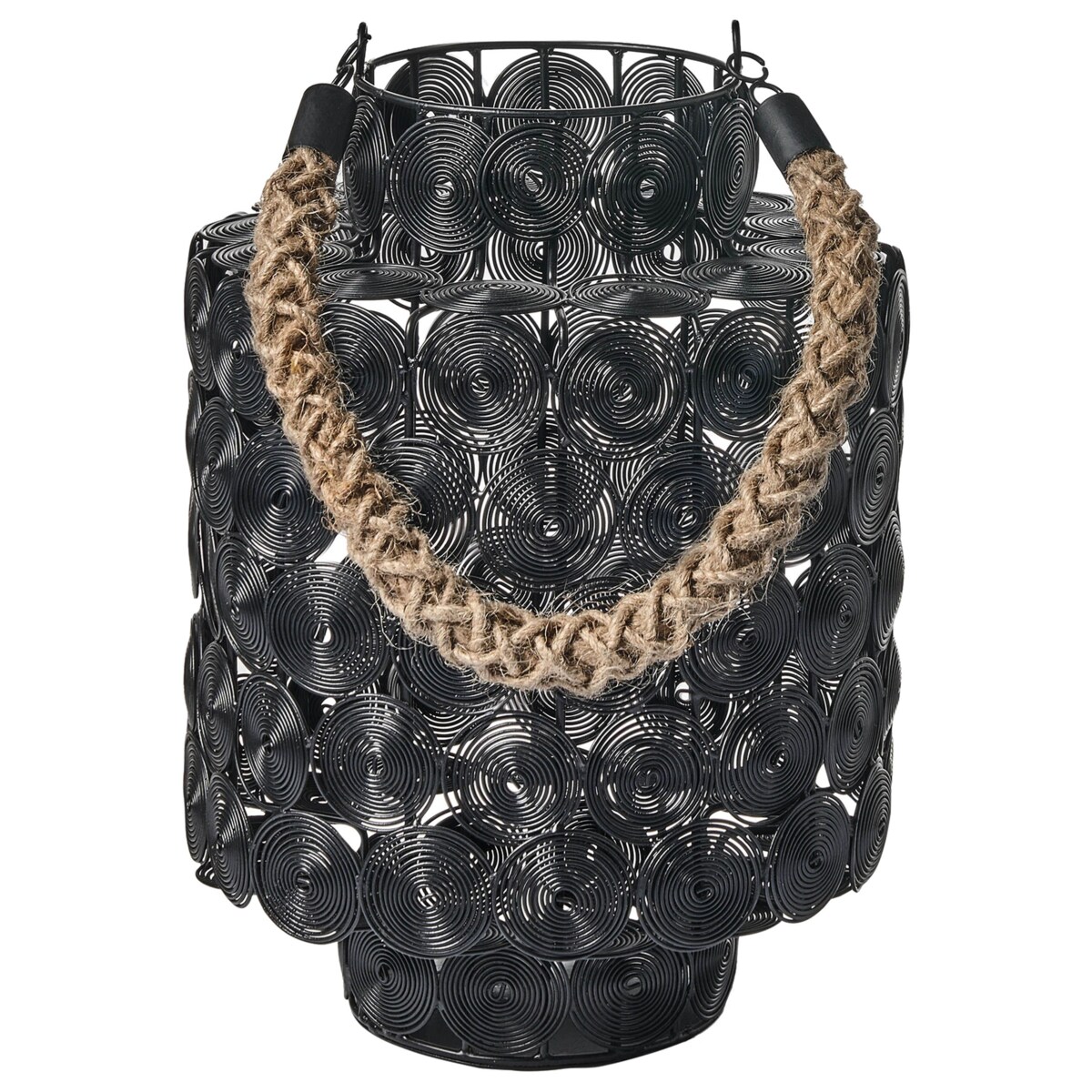 Lampion MMOJSTIR Metal 35 cm Czarny