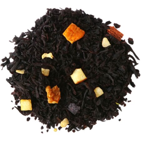 Herbata czarna ADWENTOWA jabłko skórka pomarańczy orzechy wanilia 120g - herbata liściasta sypana mieszanka napar susz