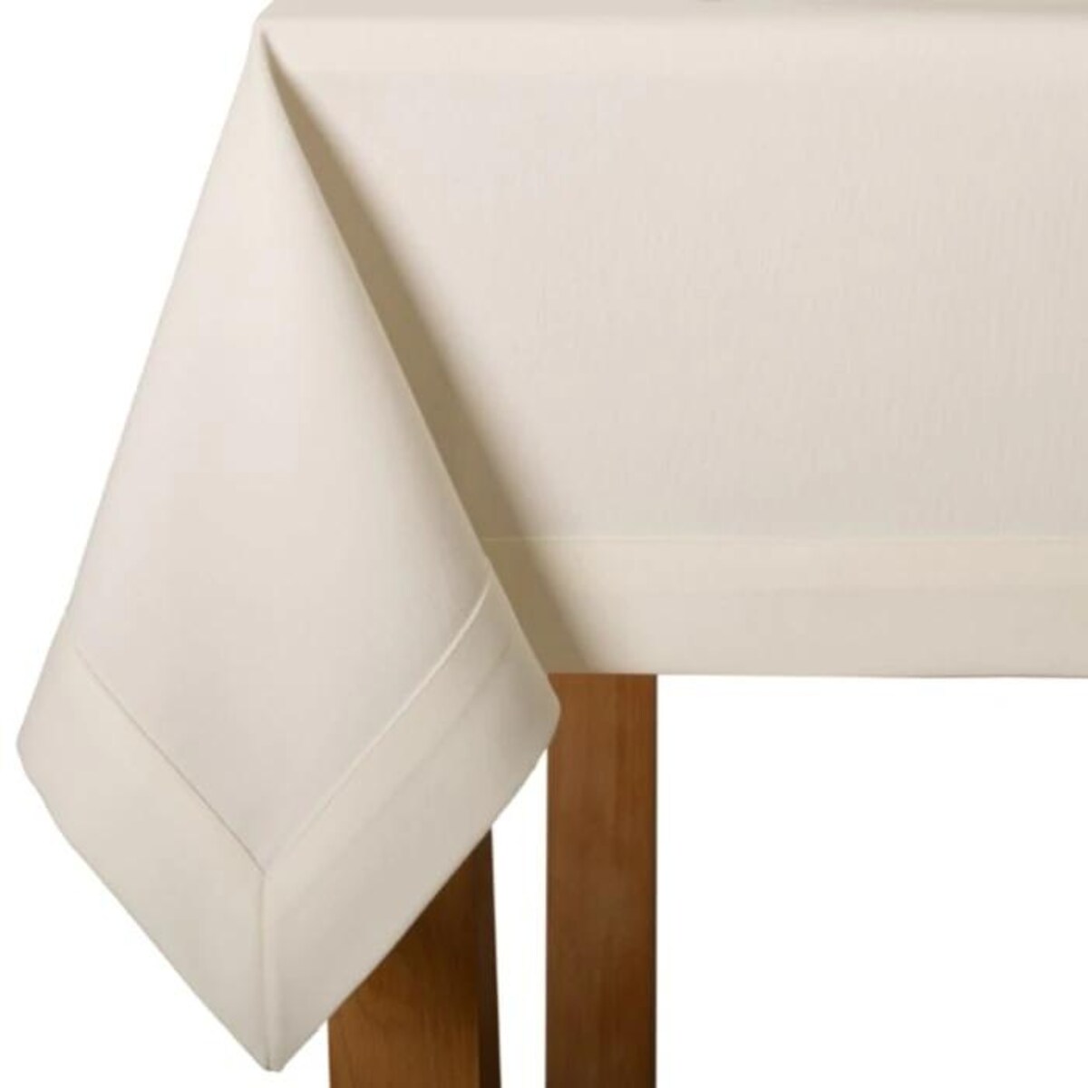 Obrus Premium Maxima ecru mankiet 5cm - 120x120 cm
